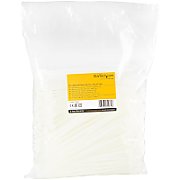 1000 PACK 8 CABLE TIES -WHITE/NYLON ZIP TIE WRAPS UL TAA