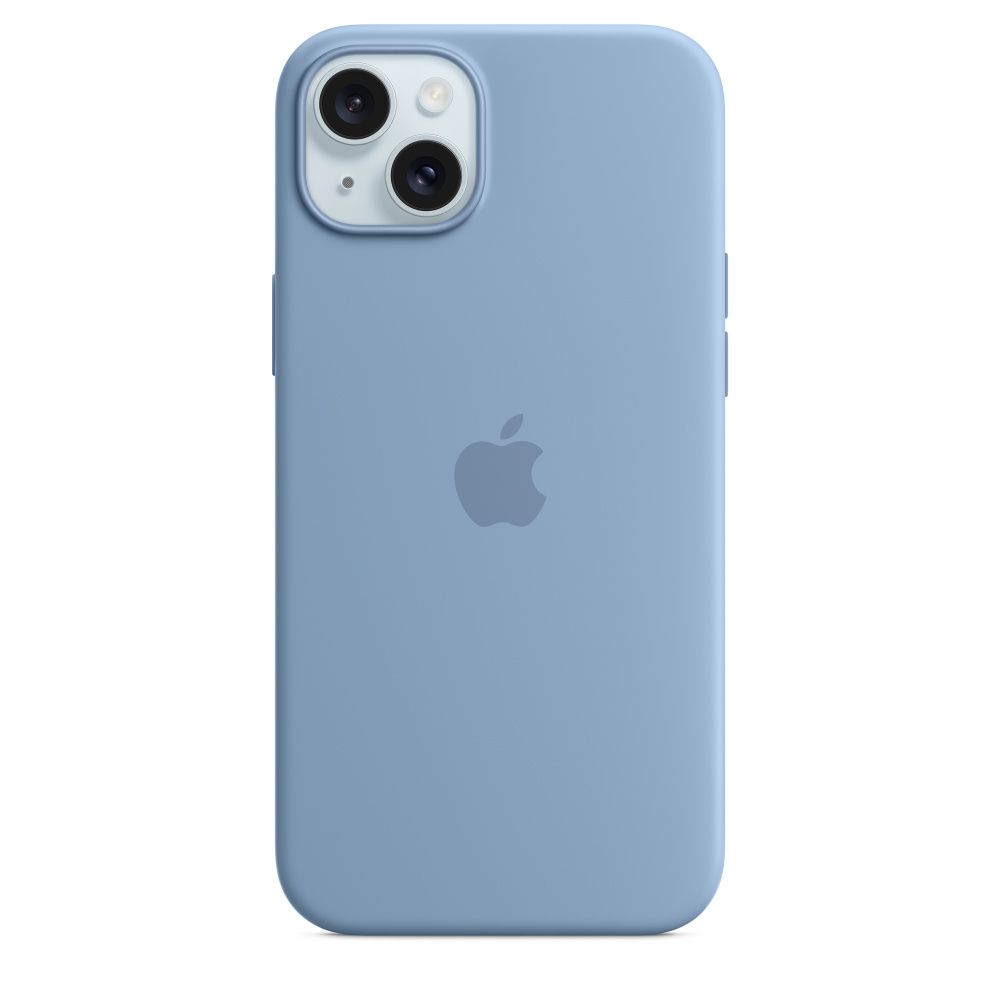 IPHONE 15 PLUS SILICONE CASE/WITH MAGSAFE - WINTER BLUE