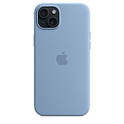 IPHONE 15 PLUS SILICONE CASE/WITH MAGSAFE - WINTER BLUE