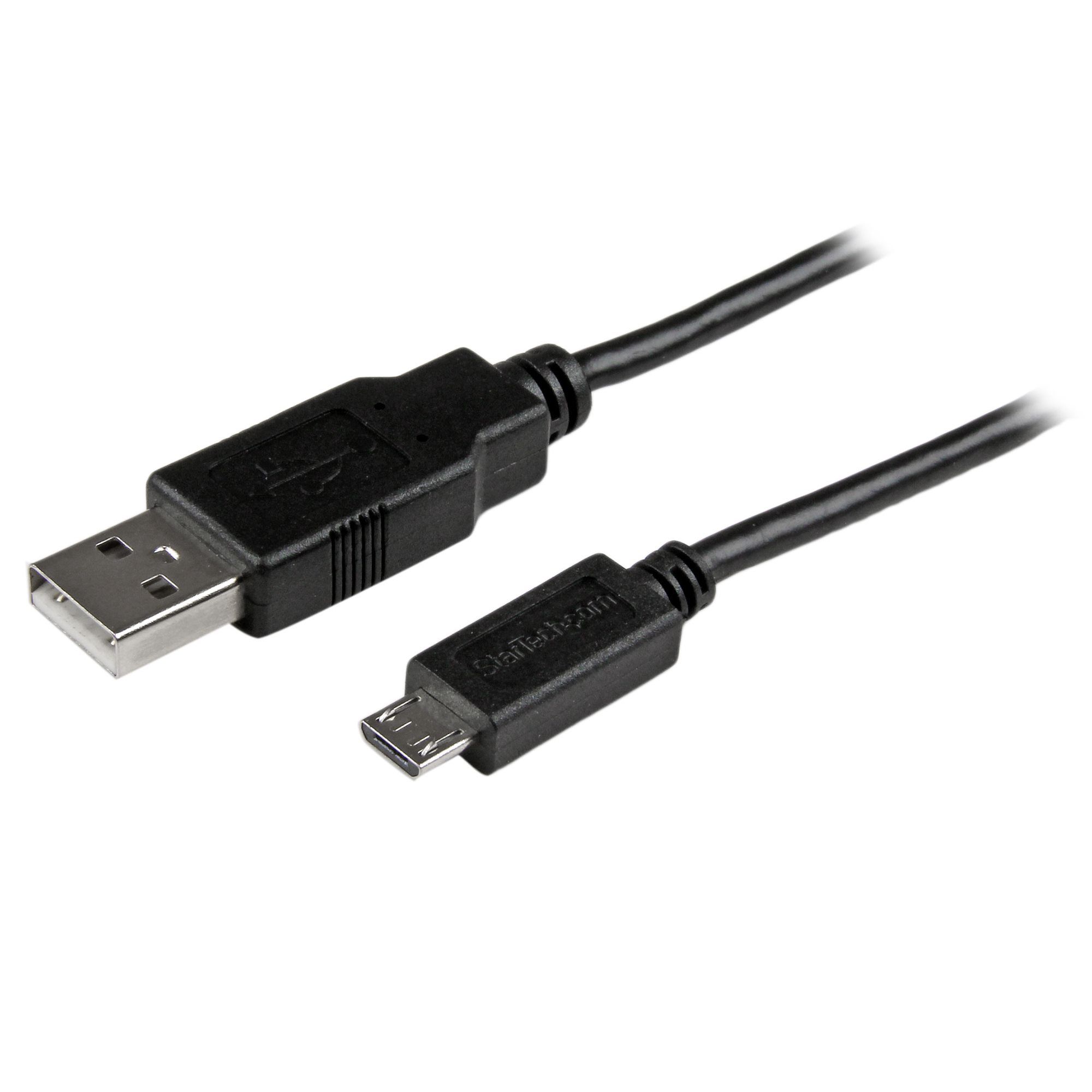 2M USB / SLIM MICRO USB CBL/USB-A AUF MICRO-B