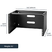 6U 12IN WALL MOUNTING BRACKET/.