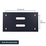 6U 12IN WALL MOUNTING BRACKET/.