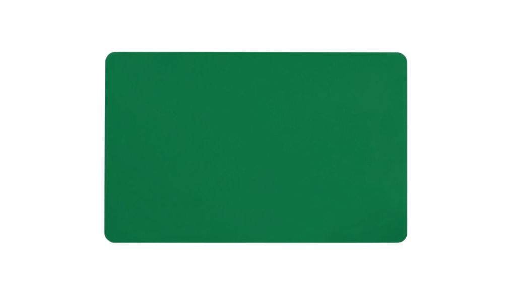 Zebra color PVC card - green, 30 mil (500 cards)