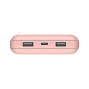 POWERBANK 20.000MAH 15W/USB-A UND USB-C ANSCHLUSS ROSA