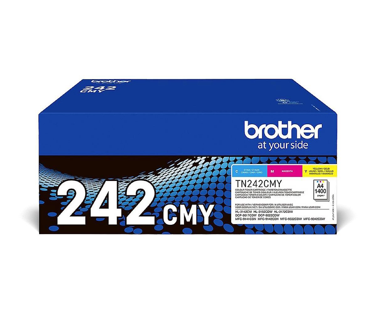 Cartus toner Brother TN242CMY ,Color ,1400 pagini ,Original (TN242CMY) 