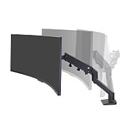 HX DESK MONITOR ARM/WITH HD PIVOT MATTE BLACK