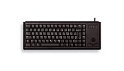KEYBOARD USB UK MX-GOLD/SLIMLINE BLACK W/ TRACKBALL