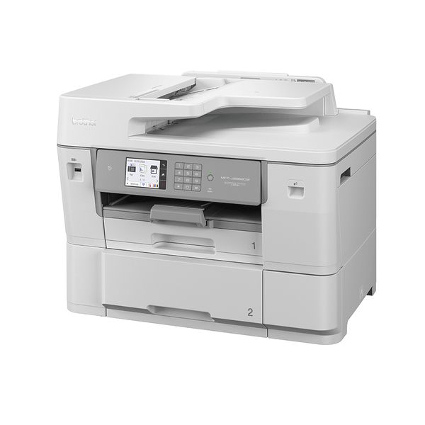 Imprimanta multifunctionala inkjet color Brother MFC-J6959DW, A3, duplex, ADF, USB 2.0, Wi-Fi, NFC, 30 ppm negru, 30 ppm color