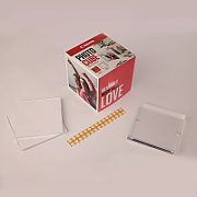 PP-201 5X5 PHOTO CUBE CREATIVE/PACK WHITE PINK (40SHEETS) + ACR