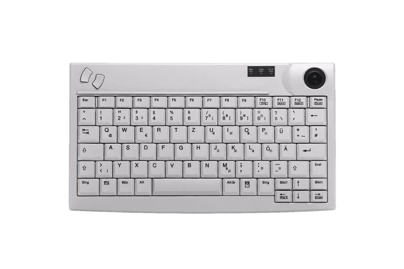 INDUSTRY 4.0 MINI TRACKBALL/KEYBOARD USB LIGHT GREY