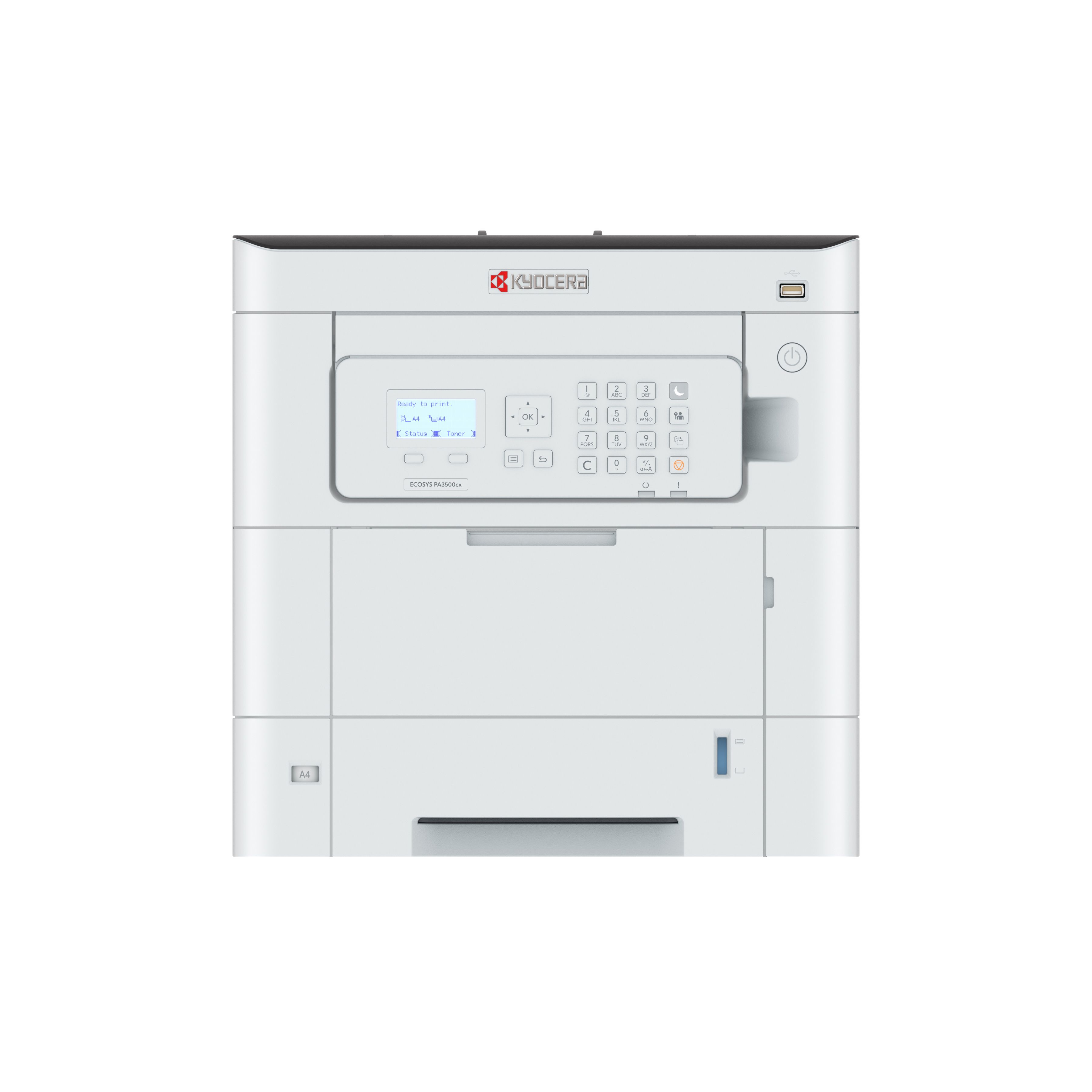 Imprimanta laser color Kyocera PA3500cx, A4, duplex, USB 2.0, 35 ppm negru, 35 ppm color