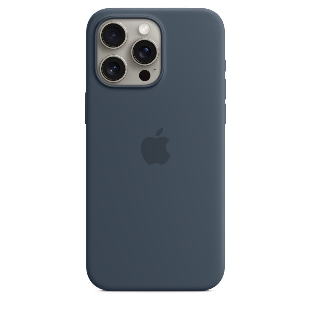 IPHONE 15 PRO MAX SILICONE CASE/WITH MAGSAFE - STORM BLUE