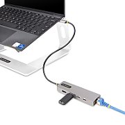 3-PORT USB-C HUB 2.5GBE PD/100W POWER DELIVERY PASSTHROUGH