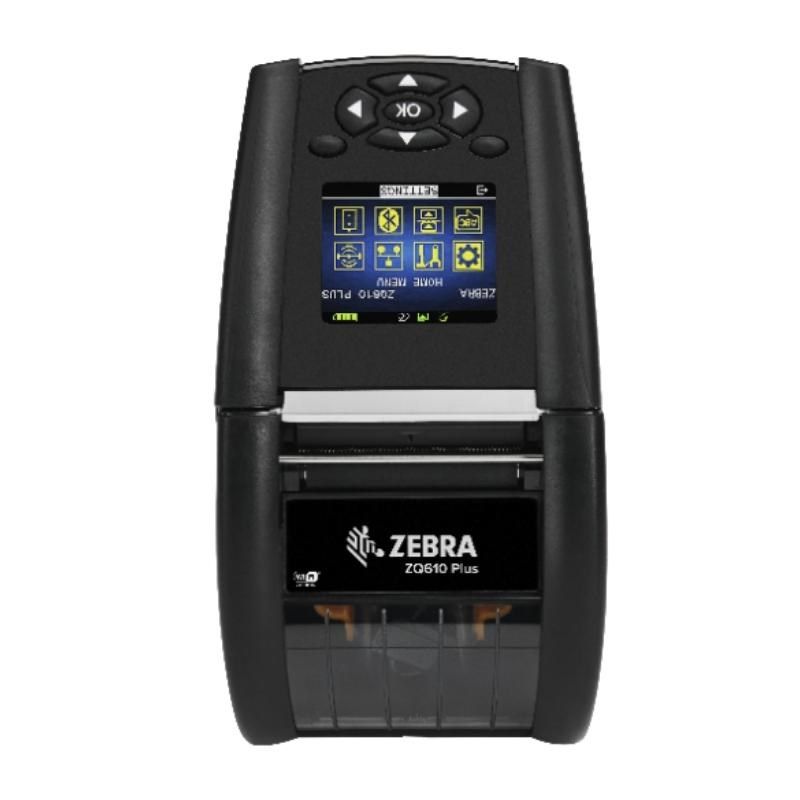 DT Printer ZQ610 Plus 2 /48mm English/Latin fonts,Dual 802.11AC / BT4.x, Linered platen, 0.75  core, Group E, Shoulder strap, Belt cli