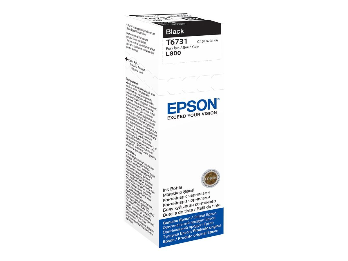 Cartus cerneala Epson T6731, black, capacitate 70ml, pentru Epson L800_1