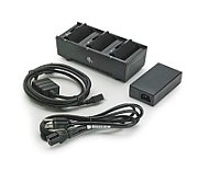 3 Slot Battery Charger ZQ300 Series includes power supply and EU power cord