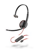 Poly Blackwire 3210 Monaural USB-C Headset (Bulk)