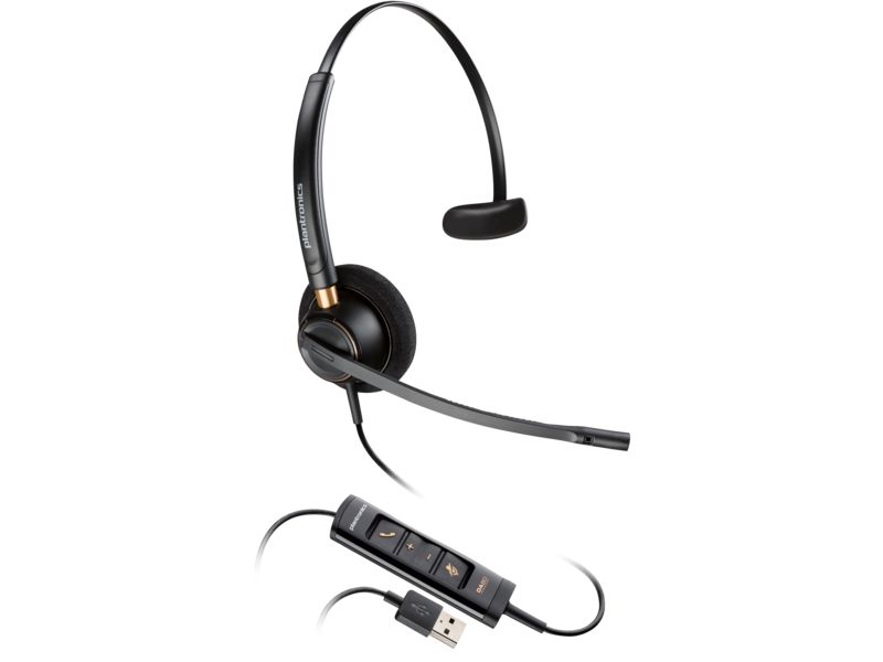 Poly EncorePro 515 Microsoft Teams Certified Monoaural with USB-A Headset