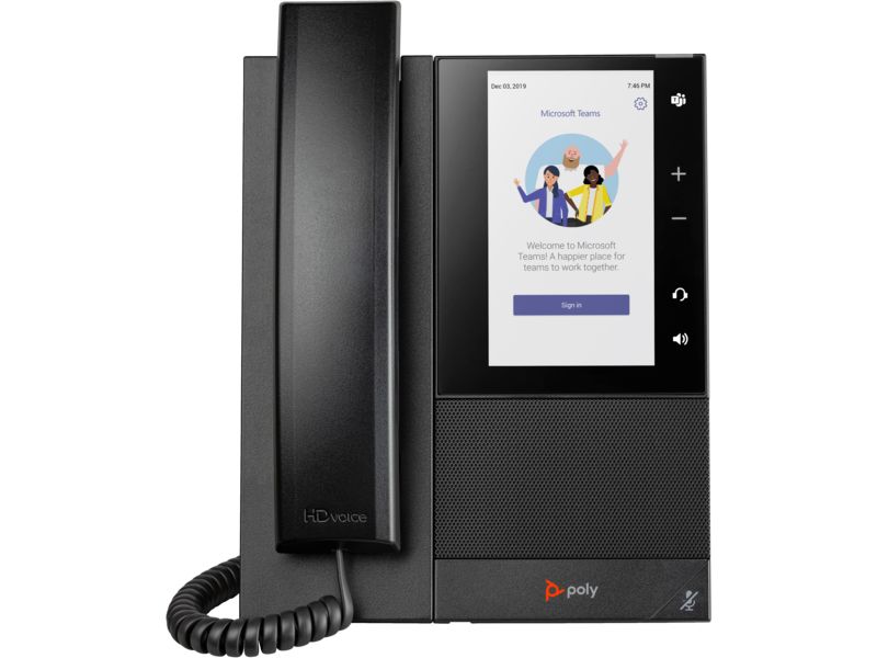 Poly CCX 505 Business Media Phone for Microsoft Teams and PoE-enabled
