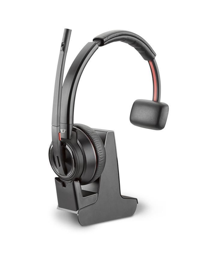 Poly Savi 8210 Monaural DECT 1880-1900 MHz Top +Charging Cradle EMEA - INTL English Loc  Euro plug