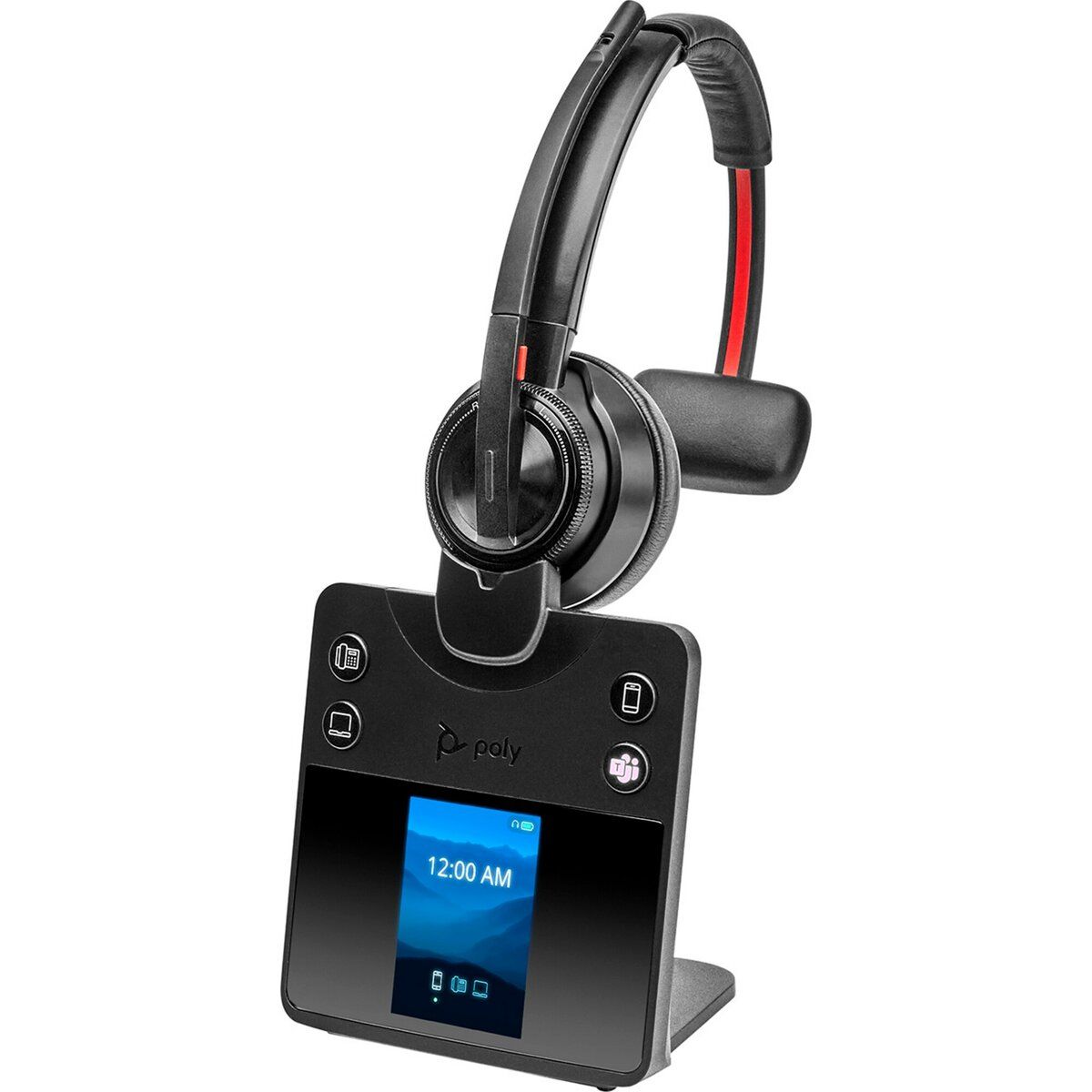 Poly Savi 8410 Office Monaural Microsoft Teams Certified DECT 1880-1900 MHz Headset EMEA - INTL English Loc  Euro plug