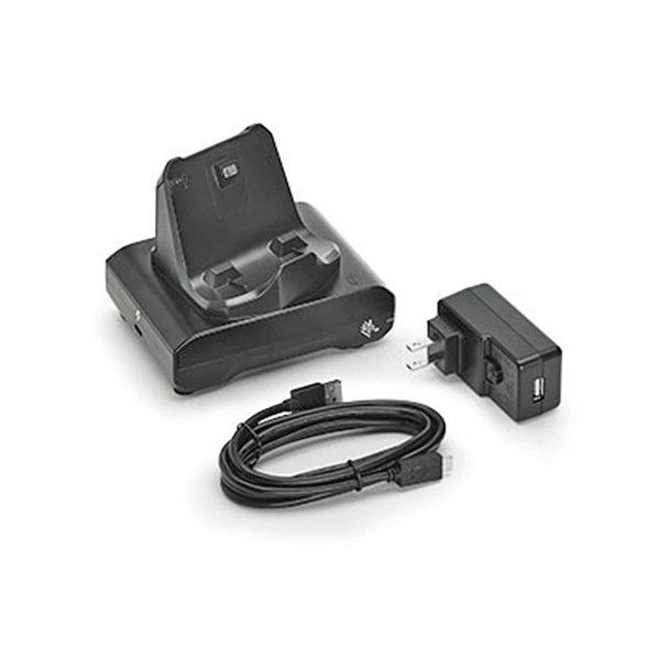 1-slot printer docking cradle ZQ300 Series Includes type A to Type C USB Cable and AC to USB Adapter with EU power plug