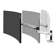 LX DESK MOUNT LCD ARM POLISHED/32IN BLACK/WHITE VESA MIS-D