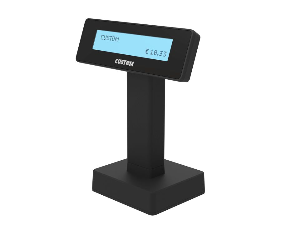 CUSTOMER DISPLAY QD2 SINGLE BLACK