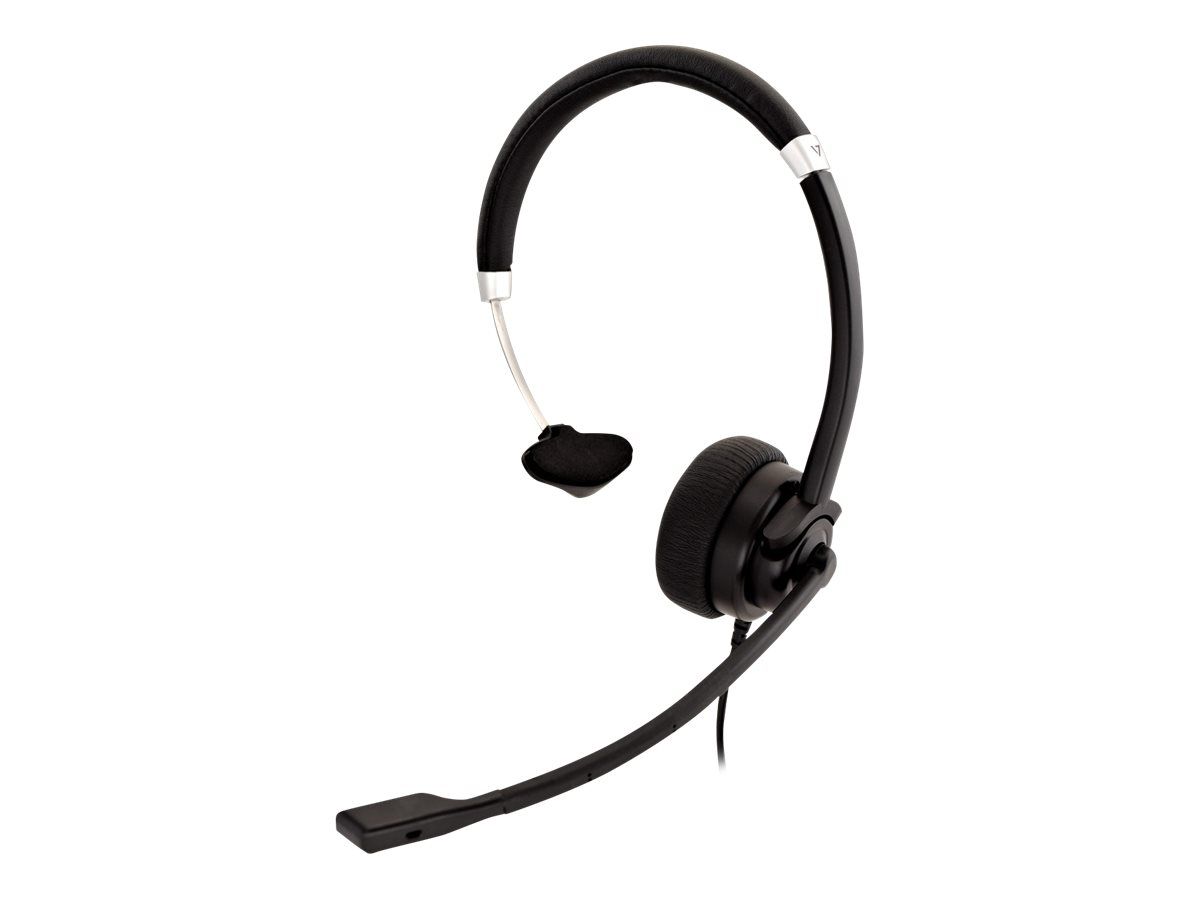 DELUXE MONO HEADSET W/MIC/VOL CTRL 1.8M 3.5MM BLK IN