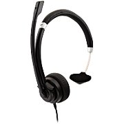DELUXE MONO HEADSET W/MIC/VOL CTRL 1.8M 3.5MM BLK IN