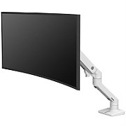 HX DESK SINGLE MONITORARM WHITE/42IN 9-19KG TILT 75 MIS-D 10Y W