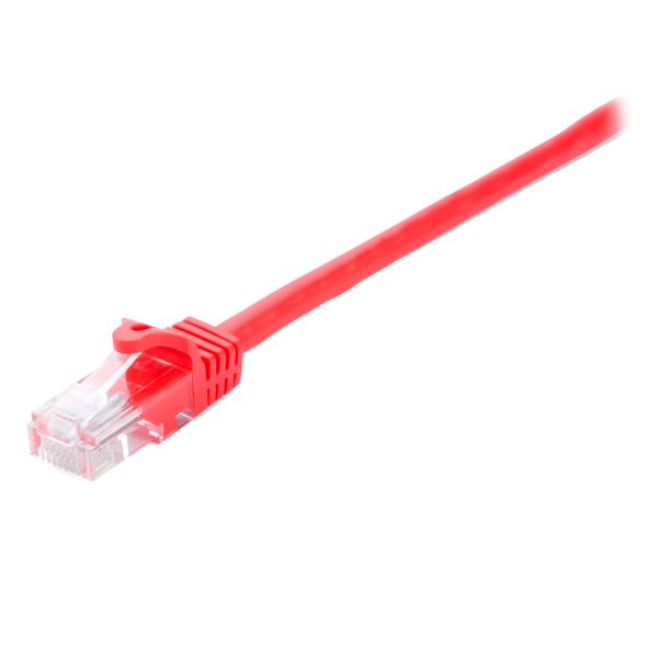 CAT6 ETHERNET RED UTP 1M/RJ45 100 COPPER SNAGLESS