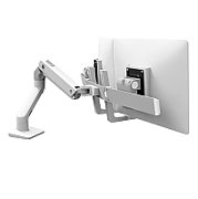 HX DESK DUAL MONITOR ARM WHITE/32IN 2.3-7.9KG TILT75 MIS-D 10Y