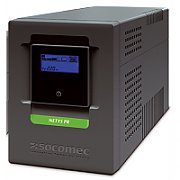 UPS Socomec NPR-1500-MT, 1500 VA, 1050 W, line-interactive, 6x C13, 1x C14, 1x RJ45, 1x USB, LCD, Tower, Negru