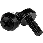 100 PKG M6 MOUNTING SCREWS/M6X12MM SCREWS BLACK