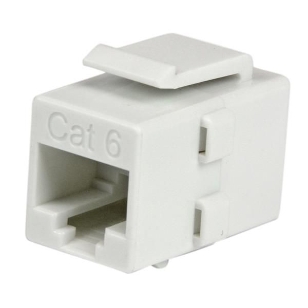 WHITE CAT 6 RJ45 COUPLER/.