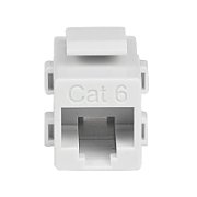 WHITE CAT 6 RJ45 COUPLER/.