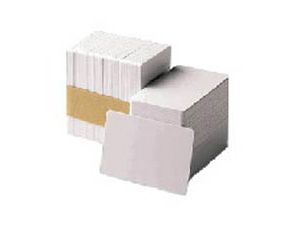 Zebra white PVC cards, 30 mil low coercivity magnetic stripe (500 cards) 53,975mm Ã—85,979 (2.125 Ã—3.385 )