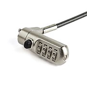 LAPTOP CABLE LOCK - NANO-SLOT/COMBINATION - NANO-SLOT