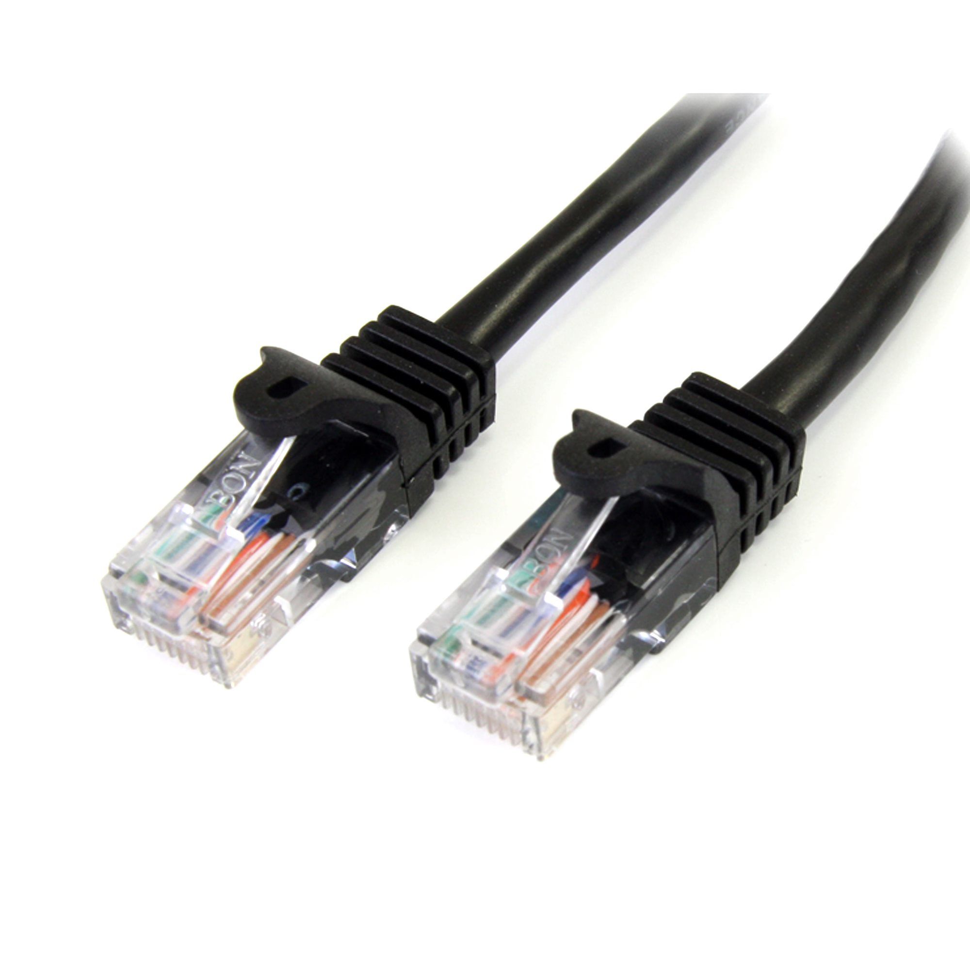 1M BLACK CAT 5E PATCH CABLE/.