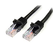 1M BLACK CAT 5E PATCH CABLE/.