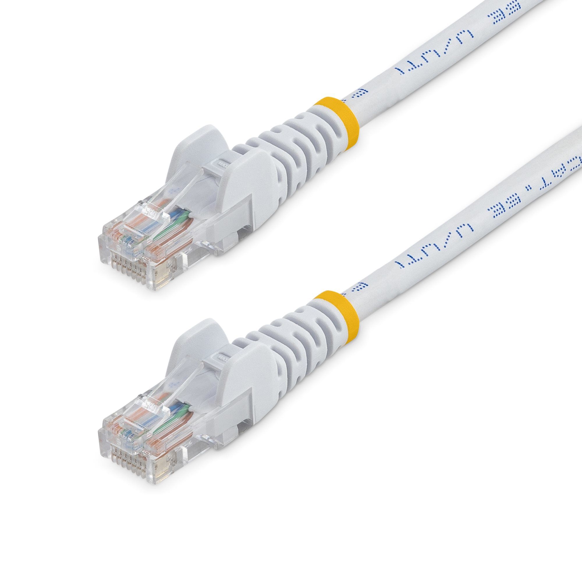 1M CAT 5E WHITE SNAGLESS/ETHERNET RJ45 CABLE MALE TO MALE