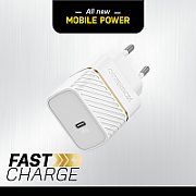 OTTERBOX EU WALL CHARGER 30W/GAN 1X USB-C 30W USB-PD WHITE