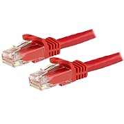 7.5 M CAT6 CABLE - RED/SNAGLESS - 24 AWG COPPER WIRE