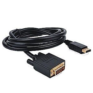 DP 1.2 TO DVI CABLE 2M BLACK/M/M GOLD 108060HZ