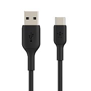 USB-C/USB-A CABLE/PVC 3M BLACK