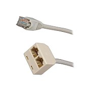 RJ45 SPLITTER CABLE ADAPTER/ADAPTER - F/M
