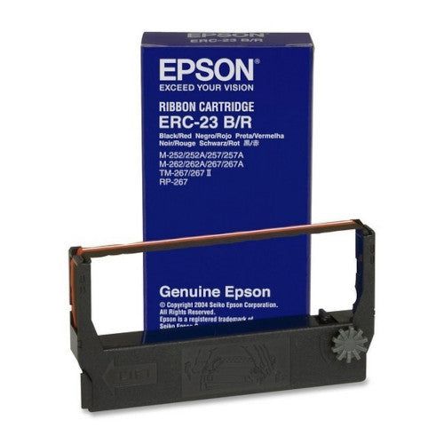Epson ERC23B Ribbon Cartridge for TM-267/II,-250, -270, -280, M-260 series, black