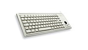KEYBOARD 2X PS/2 GER LIGHT GREY/MX-GOLD COMPACT W/TRACKBALL