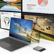 USB-C TO 4 PORT HDMI MULTI/MONITOR ADAPTER